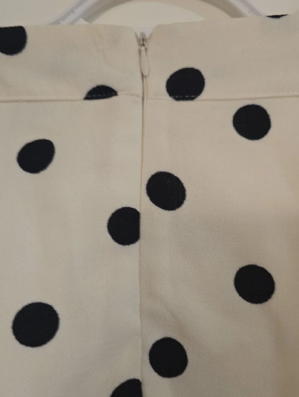 Forever 21 Cream Skater Skirt with Black Polka Dots - Picture 6 of 6